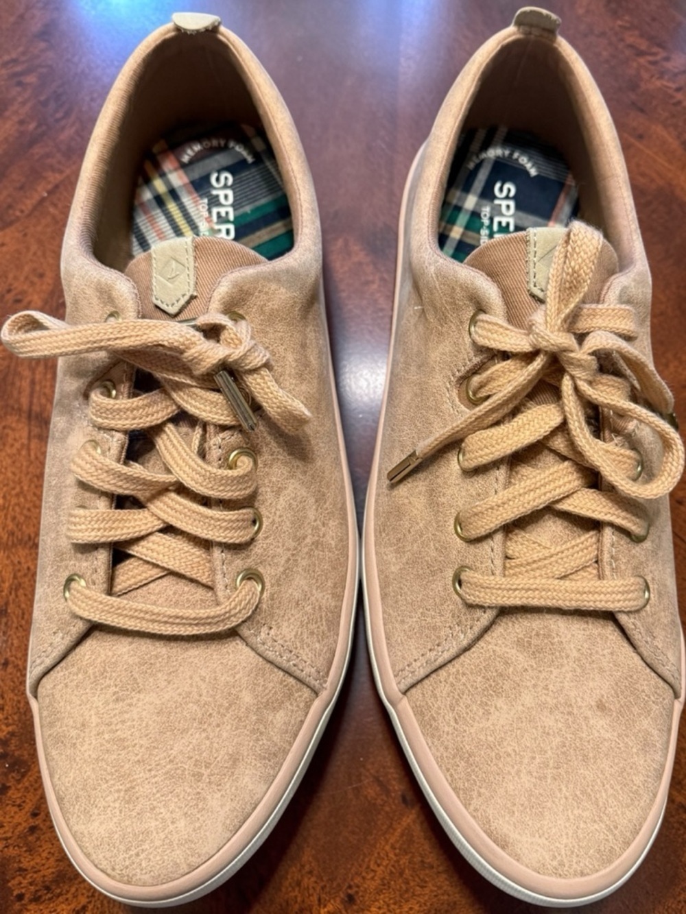 Sperry Top Sider Sailor Mystic Sneakers Womens 8.5 Rose Dust Casual Lace Up NEW - Picture 1 of 6